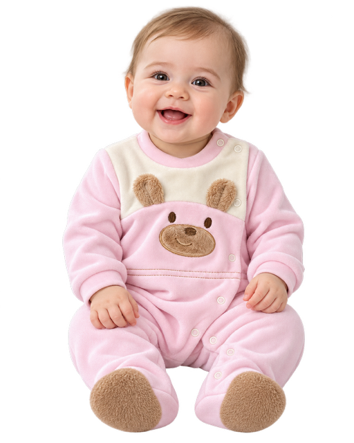 Babygrow Rosa – Tamanho 1