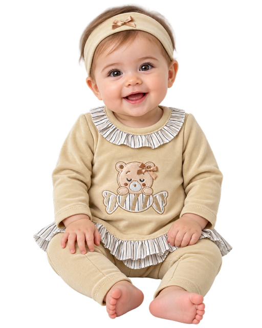 Conjunto 3 Peças Bege – Tamanho 1