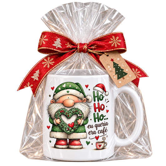 Caneca de Natal – Ho Ho Ho, Eu Queria Era Café