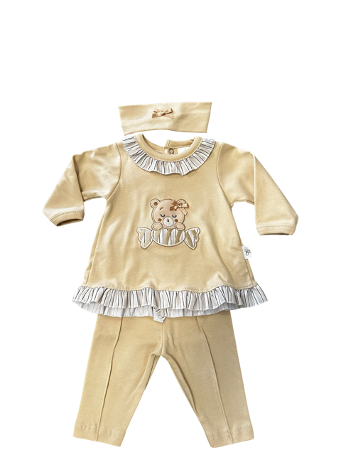Conjunto 3 Peças Bege – Tamanho 1