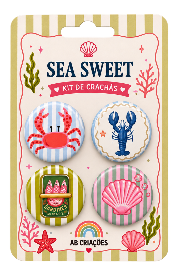 Kit de Crachás Sea Sweet