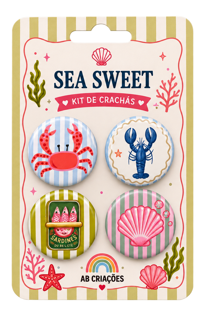 Kit de Crachás Sea Sweet