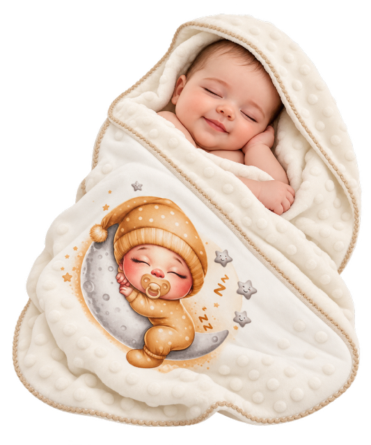 Manta de Bebé Creme – Bebé na Lua