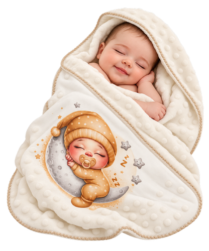Manta de Bebé Creme – Bebé na Lua