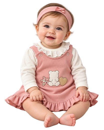 Conjunto 2 Peças Rosa – 3 Meses