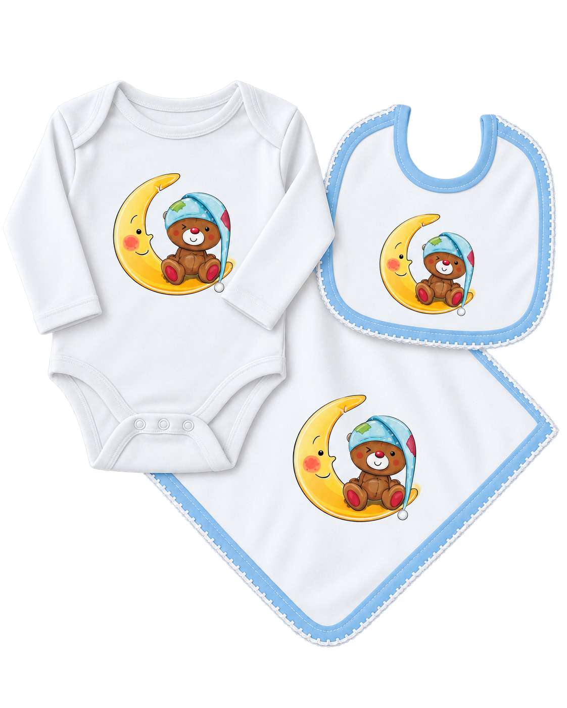 Conjunto de Bebé Ursinho c/ Lua
