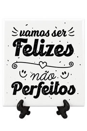 Frente — Azulejo "Vamos ser Felizes"