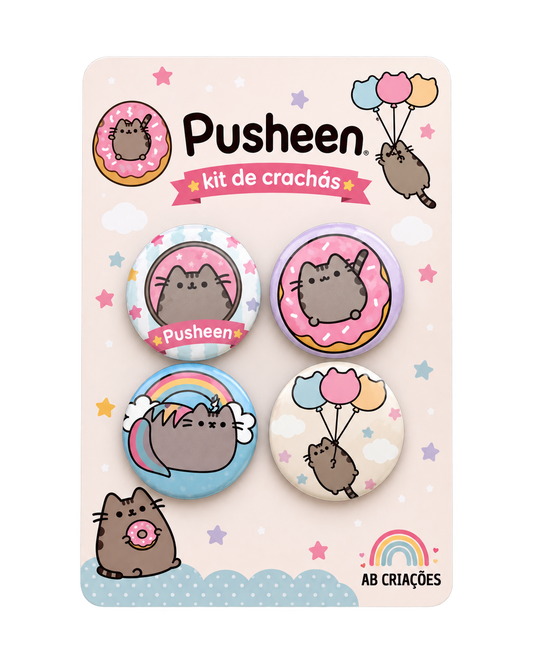 Kit de Crachás Pusheen