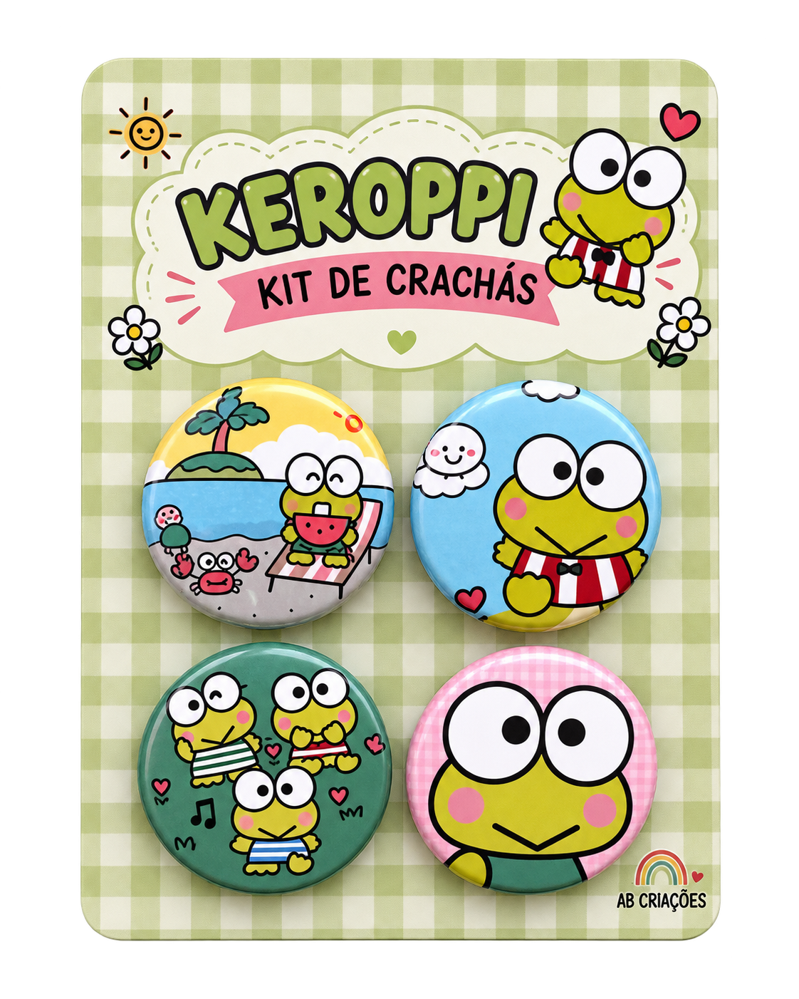 Kit de Crachás Keroppi
