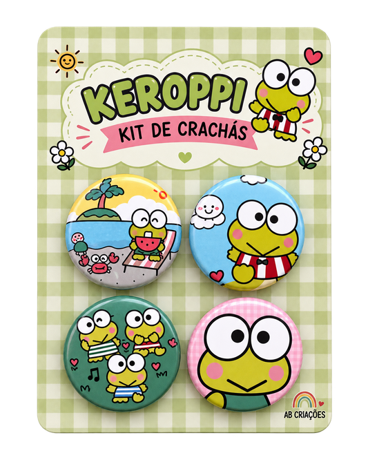 Kit de Crachás Keroppi
