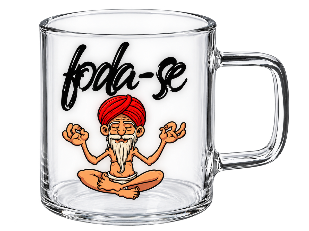 Chávena de Vidro “Foda-se”