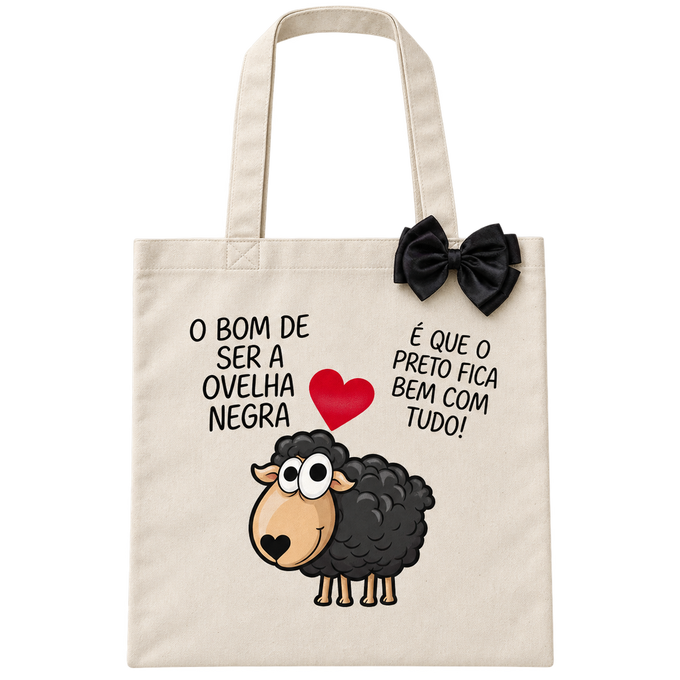 Tote Bag “O bom de ser a ovelha negra”