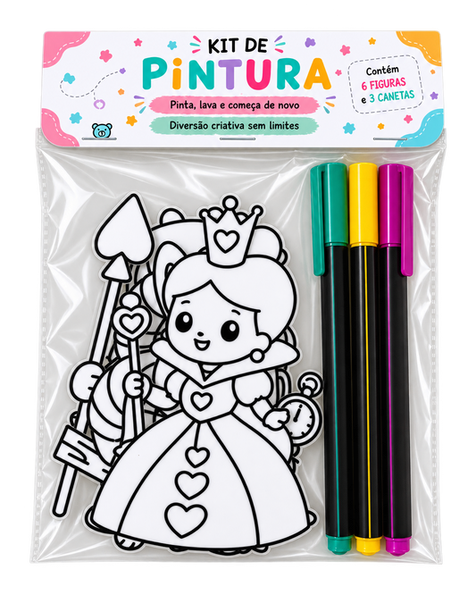 Kit de Pintura Lavável – País das Maravilhas