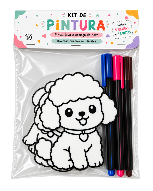 Kit de Pintura Lavável – Cães