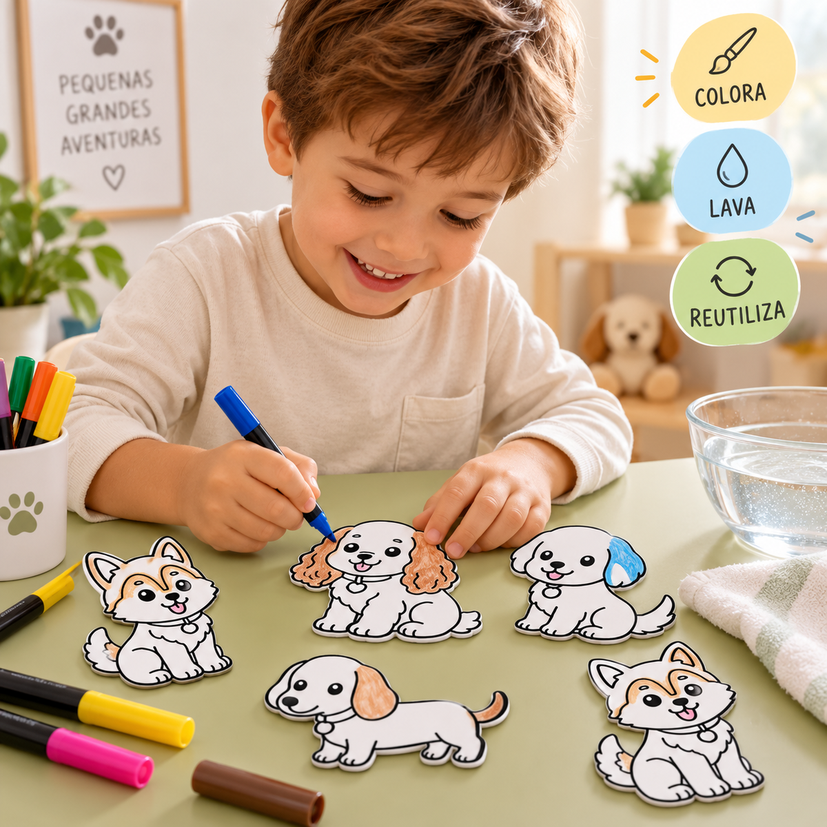 Kit de Pintura Lavável – Cães