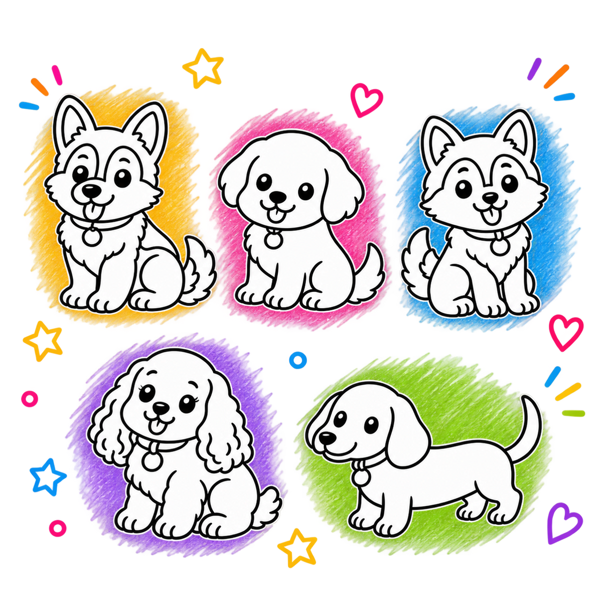 Kit de Pintura Lavável – Cães