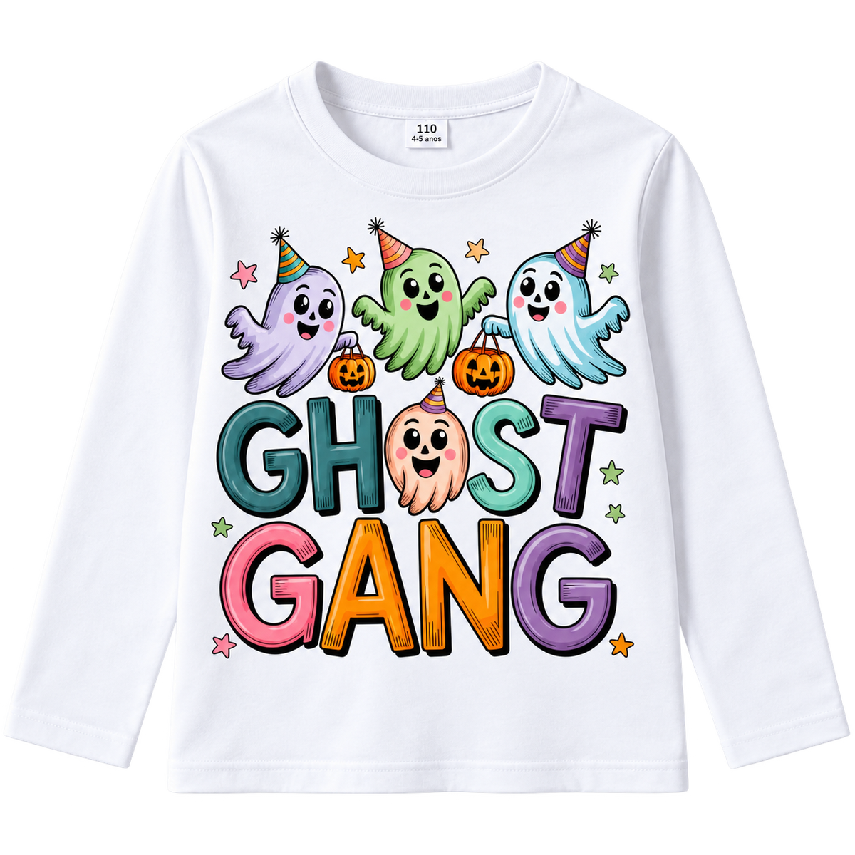 Camisola Infantil Halloween Ghost Gang