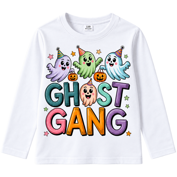 Camisola Infantil Halloween Ghost Gang