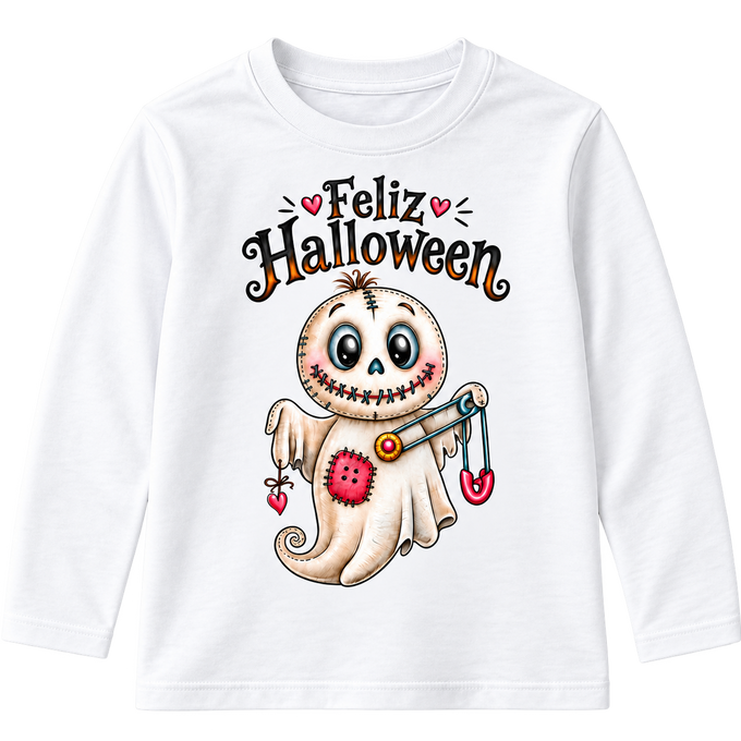 Camisola Infantil Halloween Fantasminha