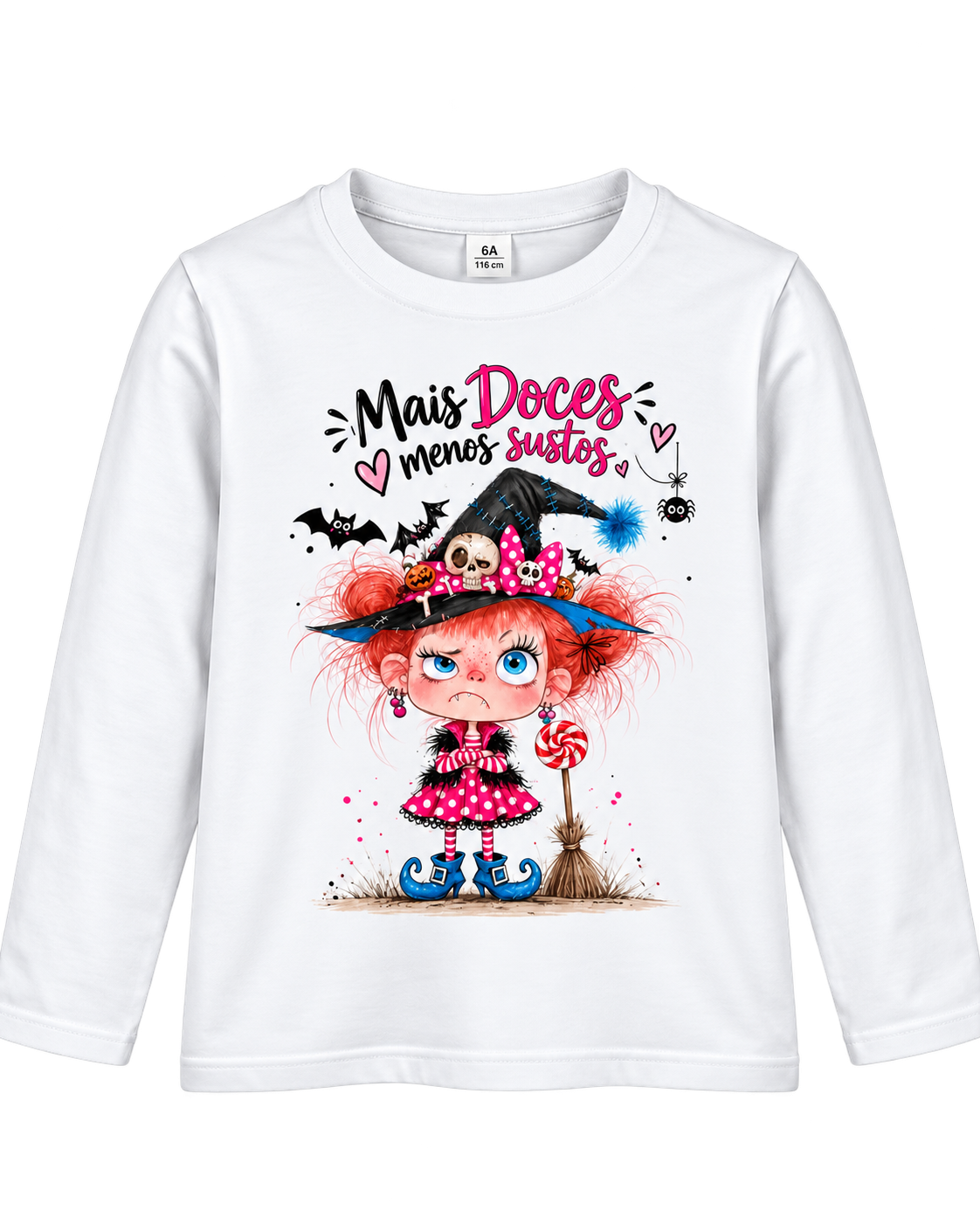 Camisola Infantil Halloween – Mais Doces, Menos Sustos