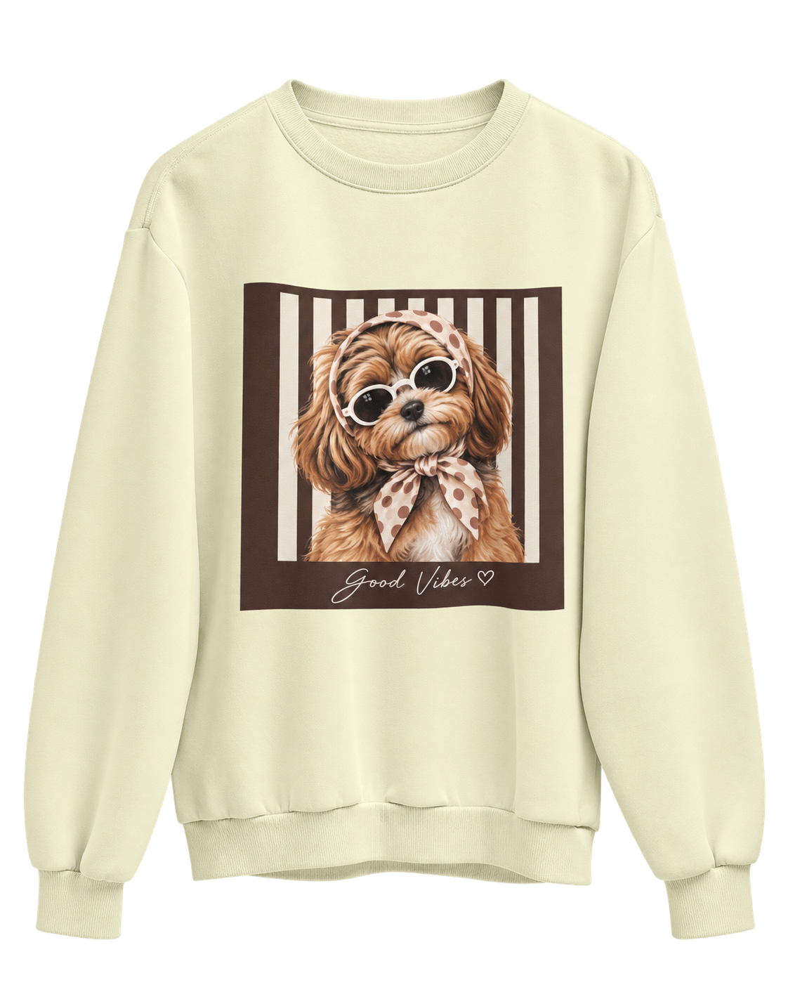 Frente — Sweat de Mulher S/ Capuz – Good Vibes