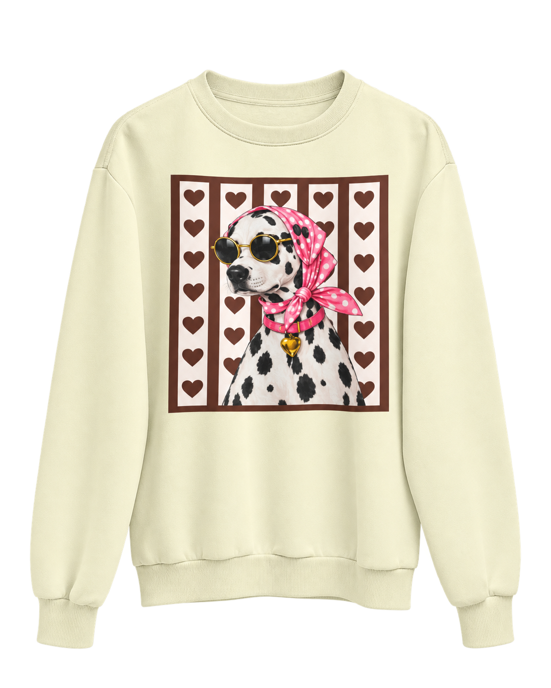 Sweat de Mulher S/ Capuz Dálmata