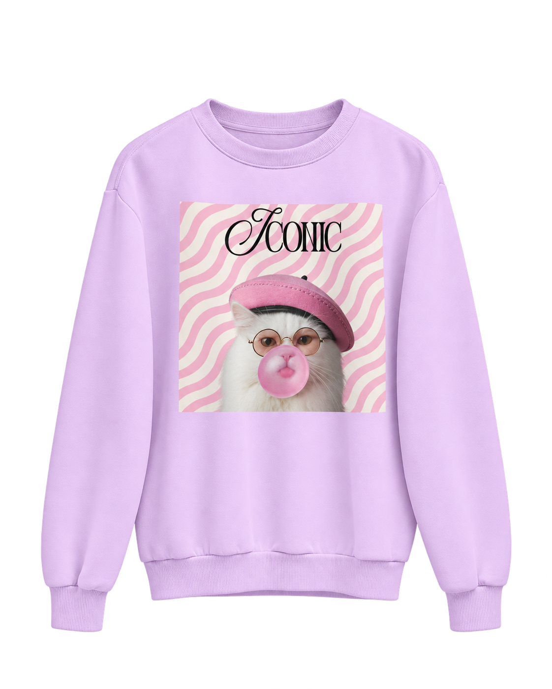 Sweat de Mulher S/ Capuz Gato