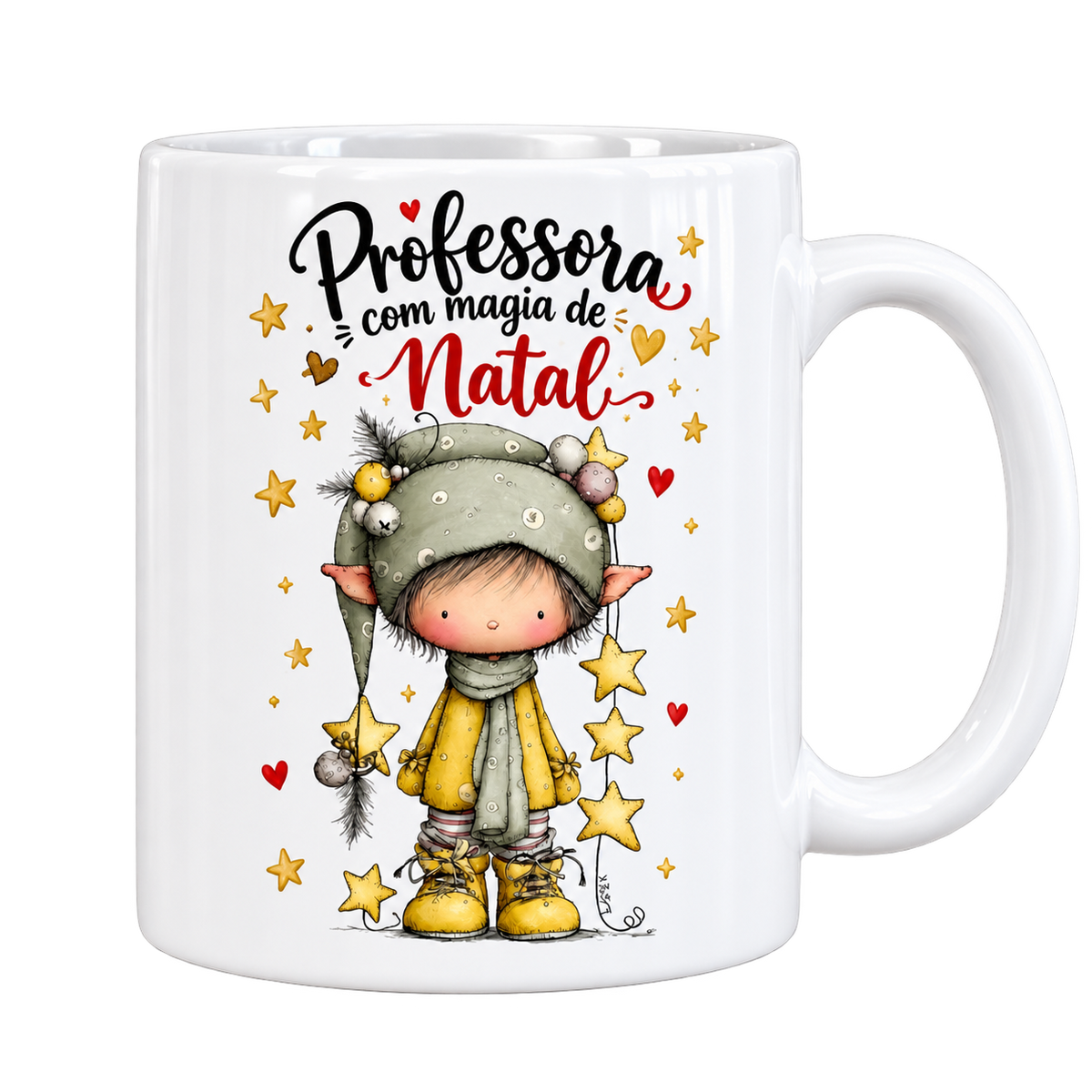 Caneca de Natal Professora