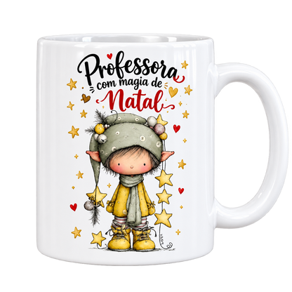 Caneca de Natal Professora