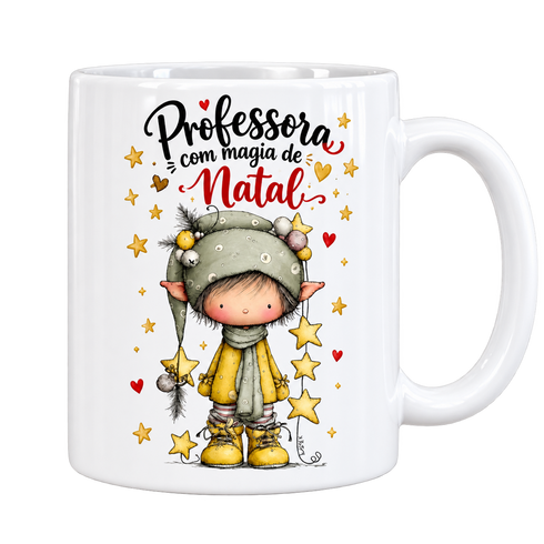 Caneca de Natal Professora