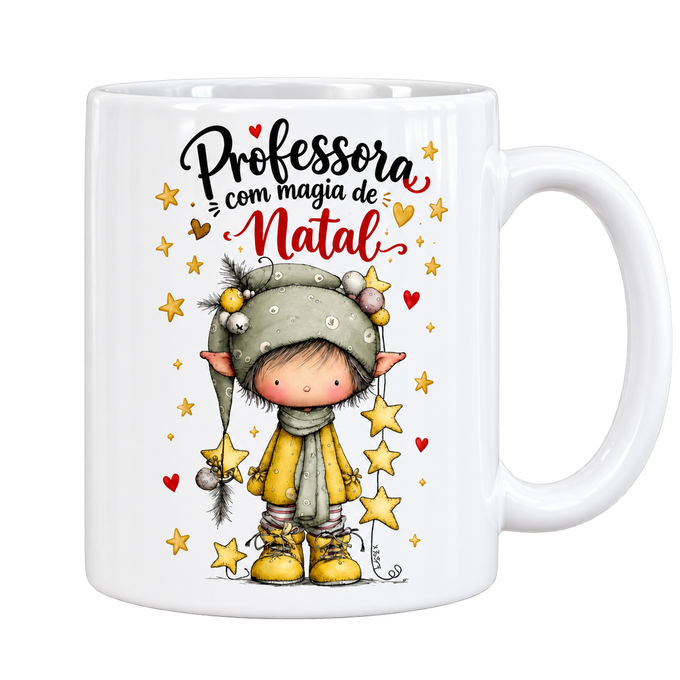 Caneca de Natal Professora