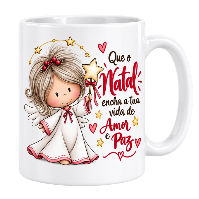 Caneca de Natal – Amor e Paz