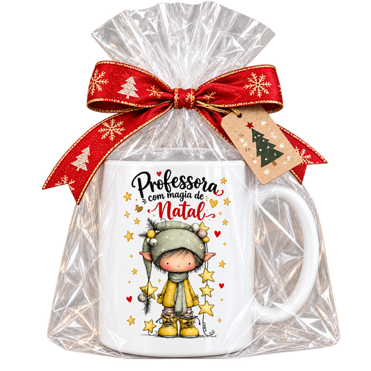 Caneca de Natal Professora