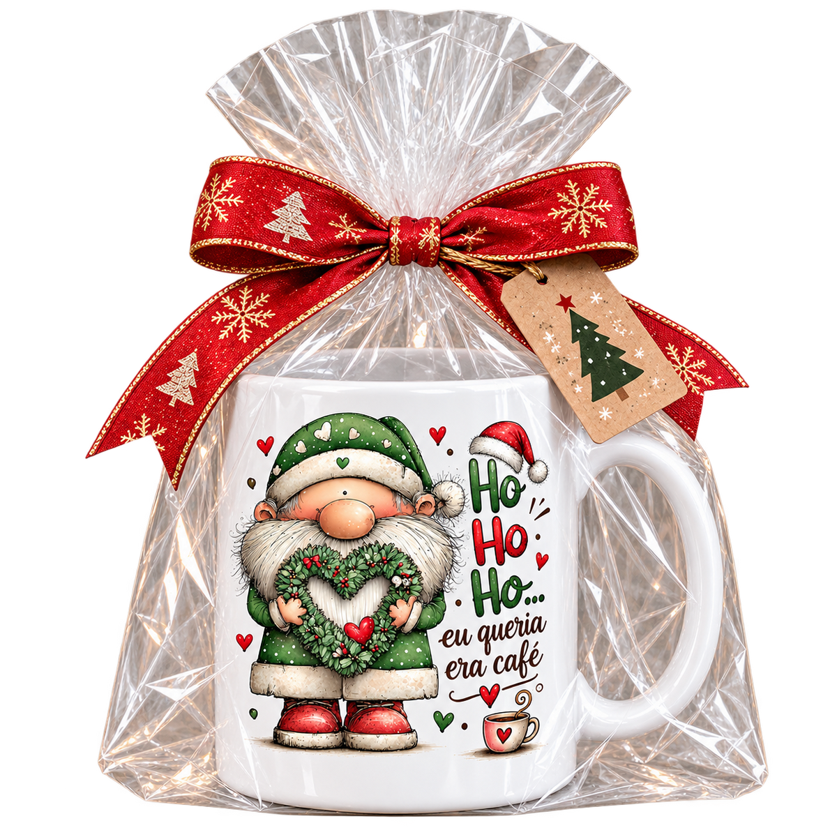 Caneca de Natal – Ho Ho Ho, Eu Queria Era Café