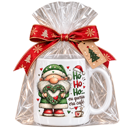 Caneca de Natal – Ho Ho Ho, Eu Queria Era Café