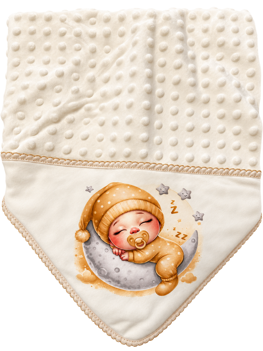 Manta de Bebé Creme – Bebé na Lua