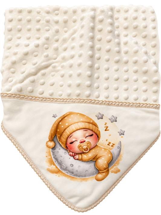 Manta de Bebé Creme – Bebé na Lua