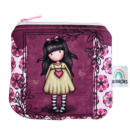 Porta-moedas Boneca Floral