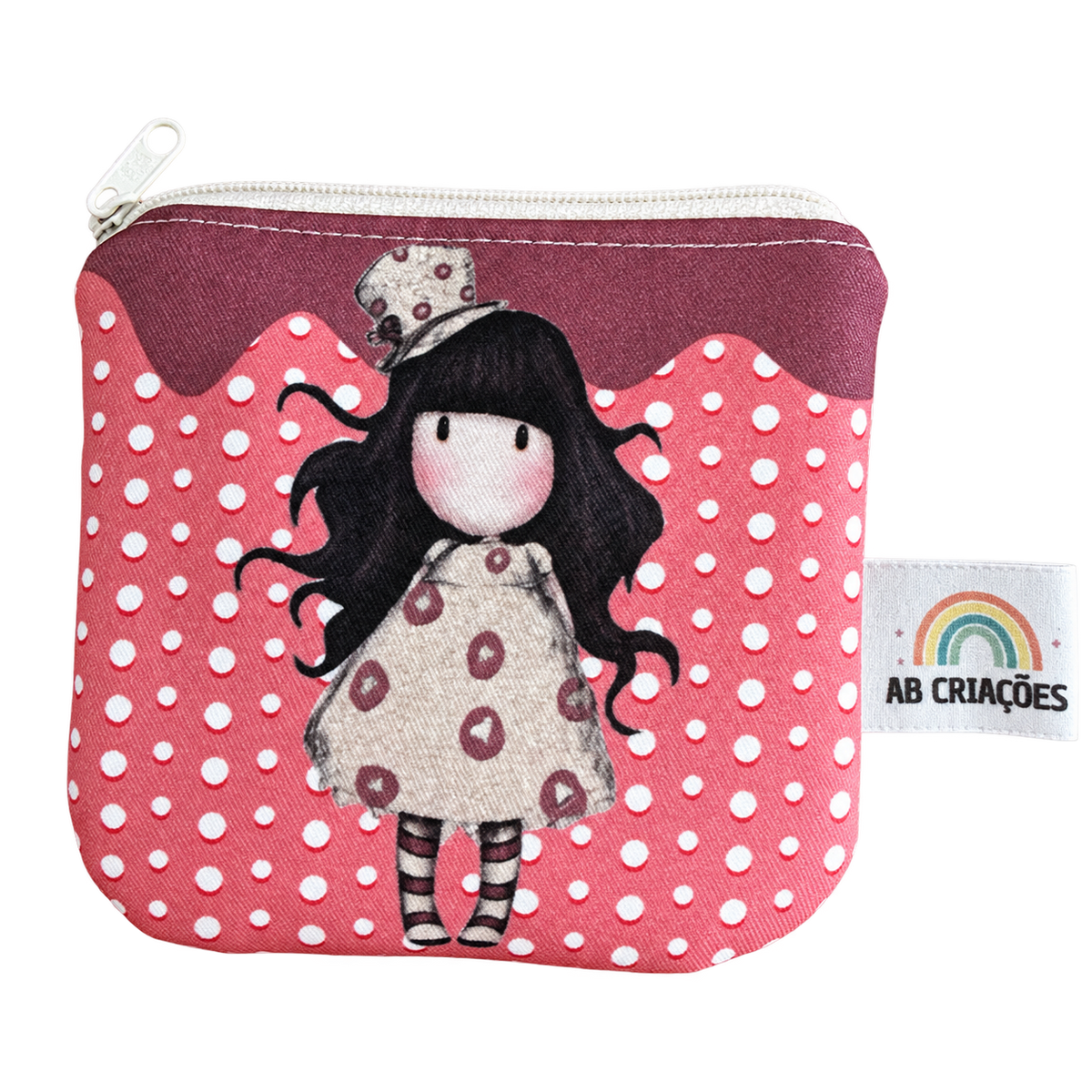 Porta-moedas Boneca Bolinhas