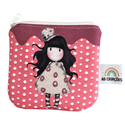 Porta-moedas Boneca Bolinhas