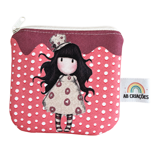 Porta-moedas Boneca Bolinhas