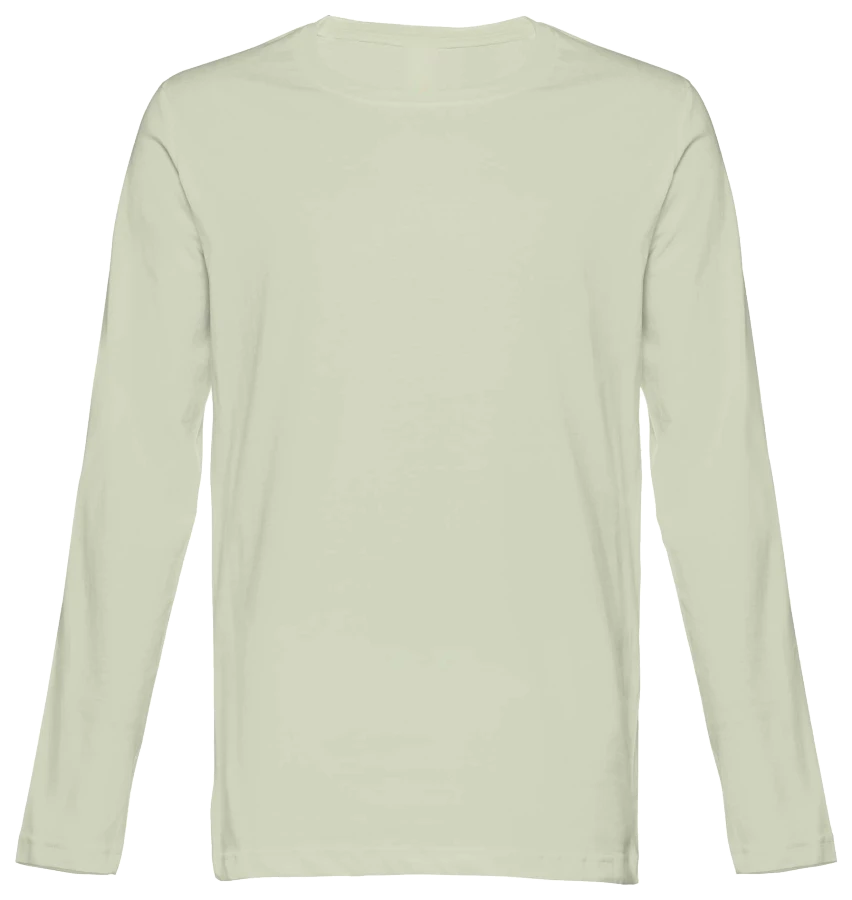 T-shirt de Manga Comprida Masculina Personalizável