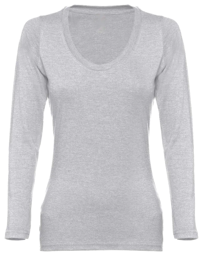 T-shirt de Manga Comprida Feminina Personalizável