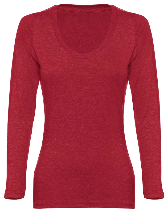 T-shirt de Manga Comprida Feminina Personalizável