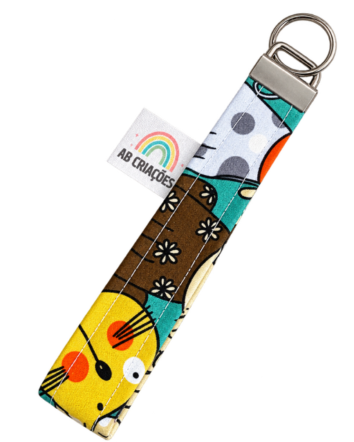 Conjunto Carteira + Porta-Chaves em Tecido