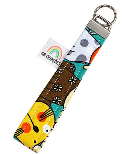 Conjunto Carteira + Porta-Chaves em Tecido
