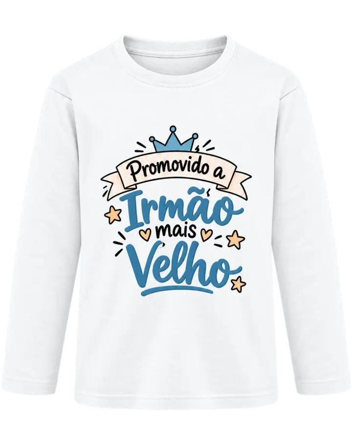T-shirt de Manga Comprida Criança "Irmão Mais Velho"