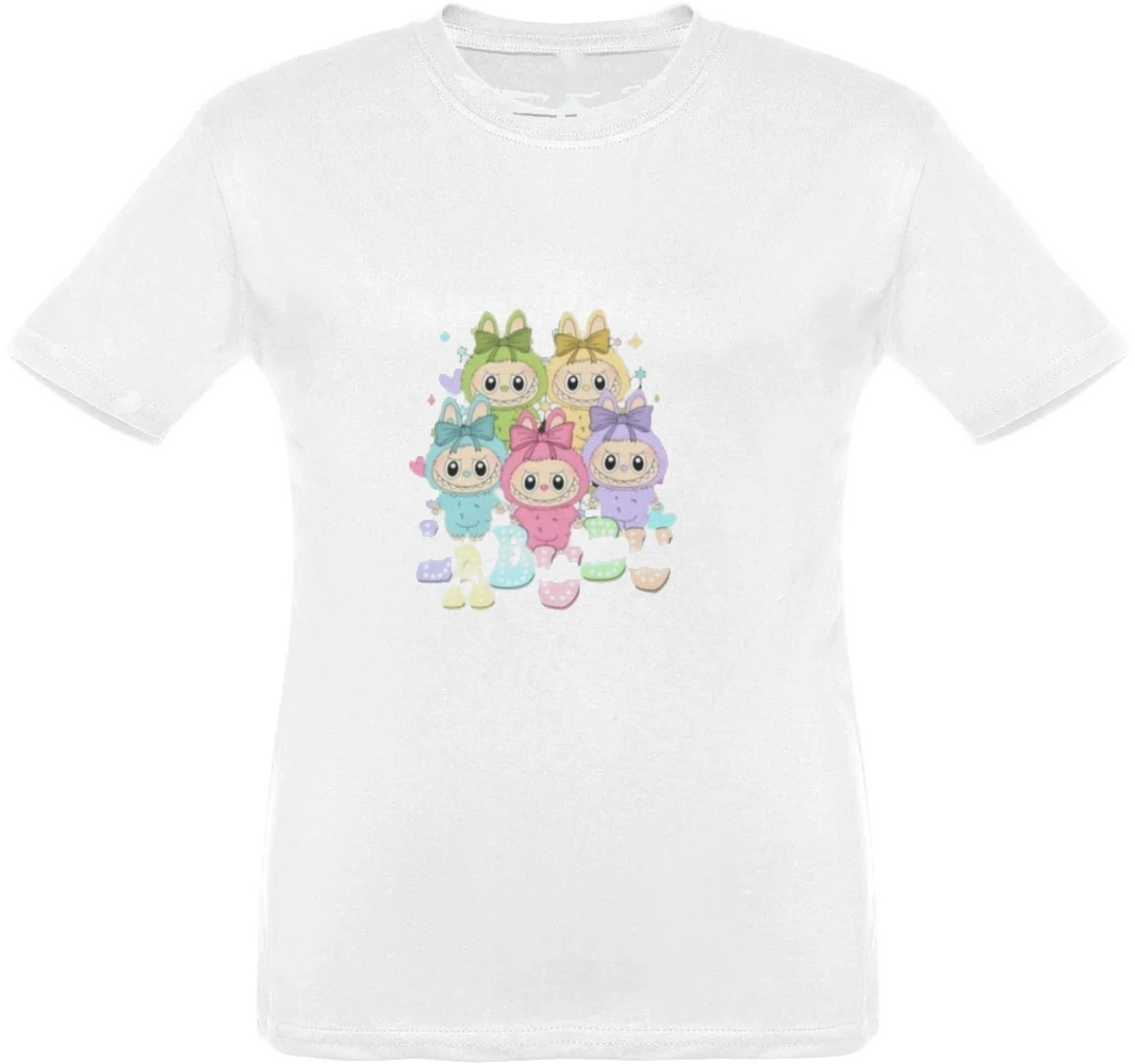 T-shirt de Criança Labubu Coloridos
